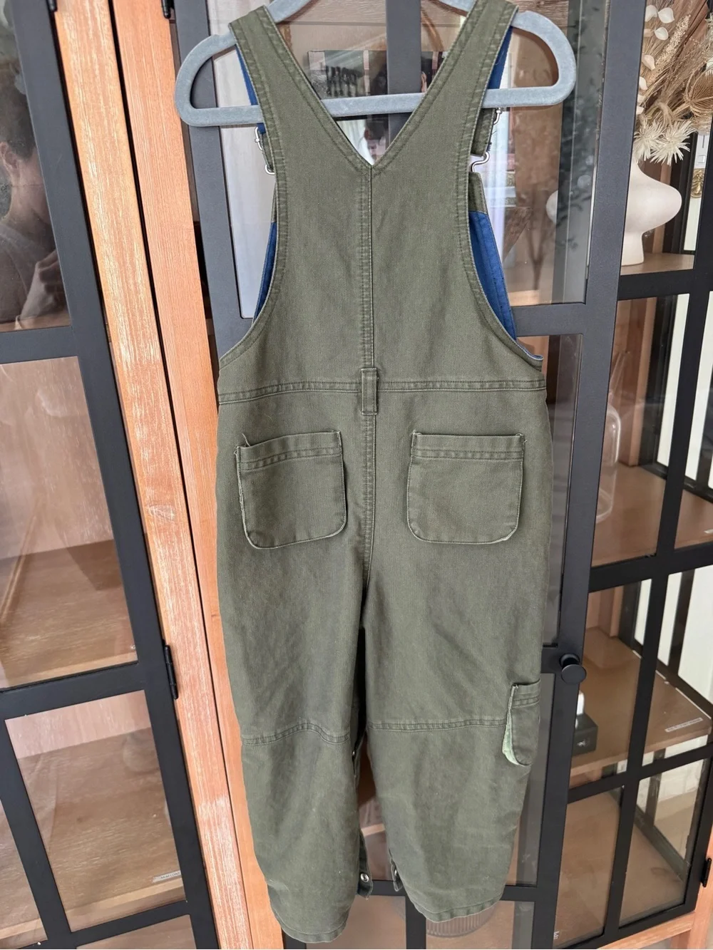 Vintage 2002 Gymboree overalls olive green toddler boy jumpsuit cargo y2k denim